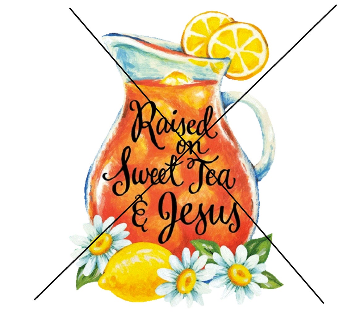 Raised on Sweet Tea and Jesus SVG - Etsy