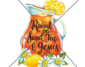 Erhaben auf Süßer Tee und Jesus SVG