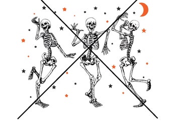 Bleib Spooky Tanzende Skelette PNG