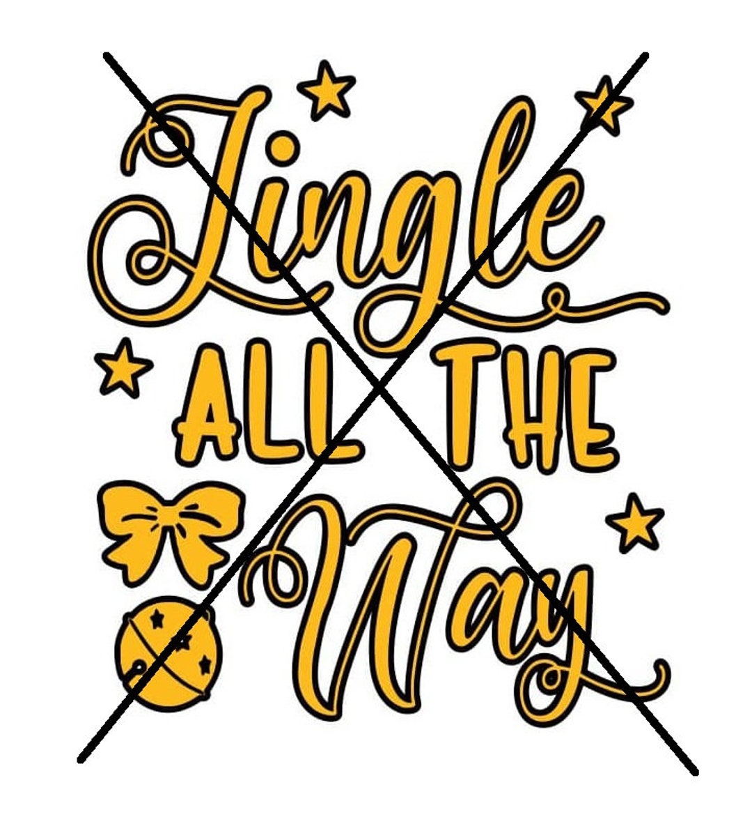 Jingle All the Way Layered SVG JPG - Etsy