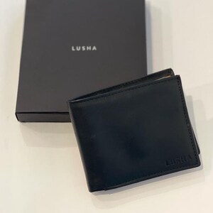 Cartera de cuero para hombre / Bloqueo RFID / Cartera plegable de capacidad extra