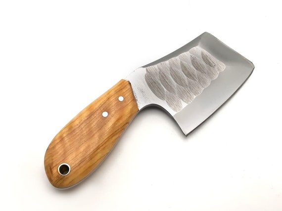 Mini Cleaver Knife Stainless Steel With Wood Handle 