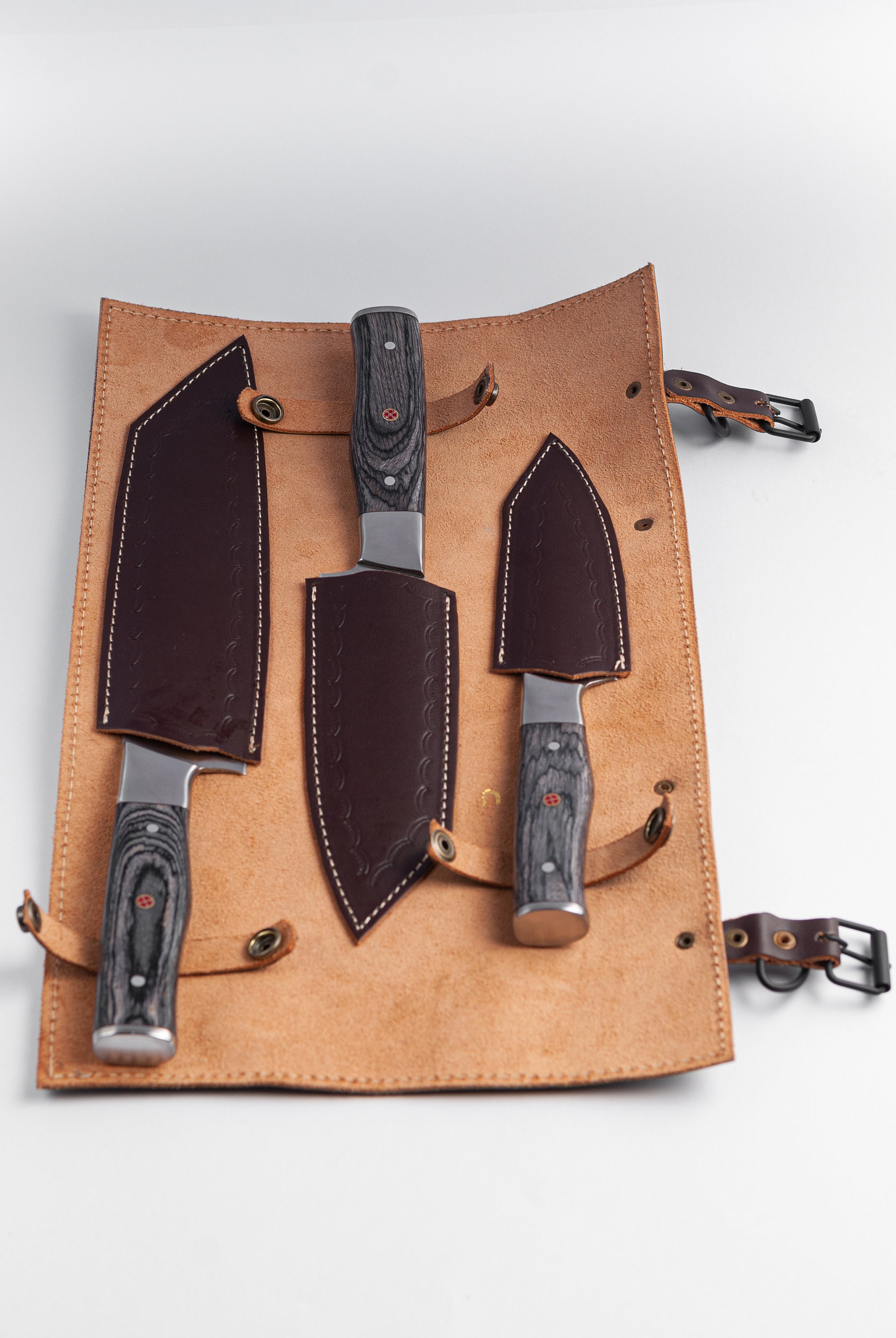 Handmade Top Quality J2 Steel 3 Piece Kitchen Knife Gift Set