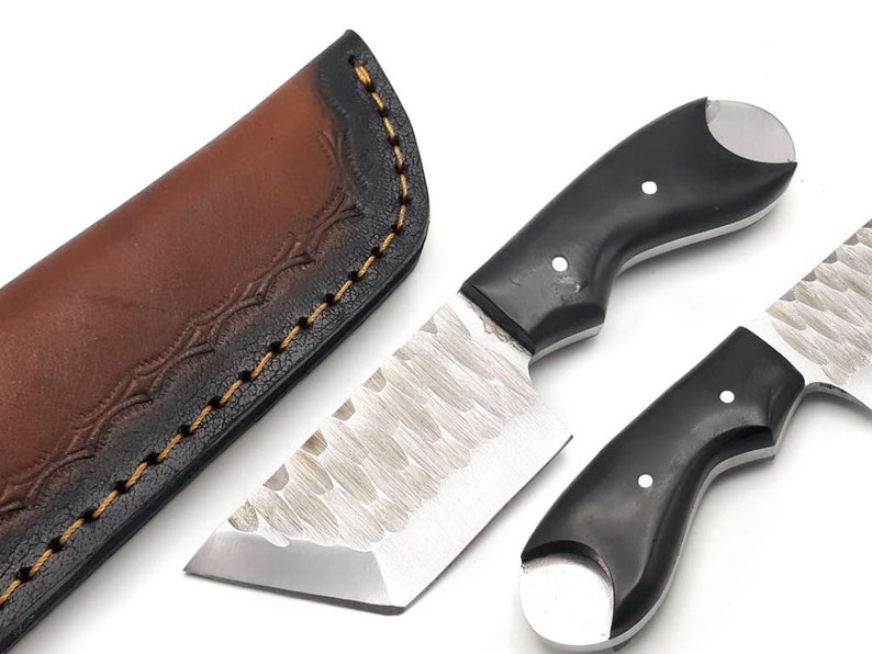 Mini Pocket Cleaver Sale Special Price Knife Max 72% OFF Buffalo Handle Horn Pol Carbon Steel