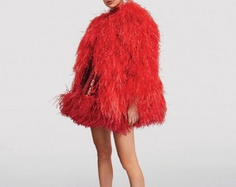 Ostrich Feather Cape