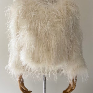 Ostrich Feather Bridal Jacket image 2