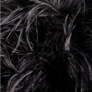 Black Ostrich Feather Jacket image 3