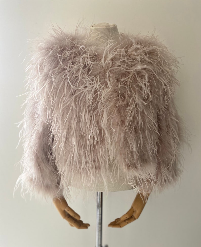 Ostrich Feather Bridal Jacket image 4