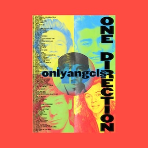 One Direction Discography Poster Digital Download