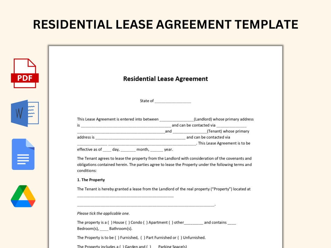 residential-lease-agreement-template-7-pages-landlords-documents-etsy for Free Printable Pdf Lease Agreement Residential Lease Agreement Template (7 Pages) | Landlords Documents - Etsy for Free Printable Pdf Lease Agreement