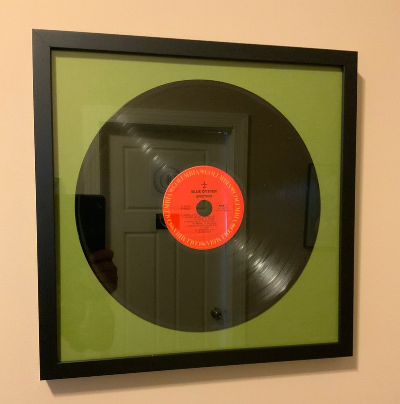 Black 12 LP Record Album Frame, 15 x 15 Square, Contemporary Wood, Made-to-Order, Full Customization Available image 2