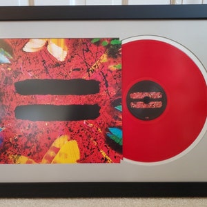 Black 12” LP Record Album + Cover Frame, 26” x 17”, Contemporary Wood, Made-to-Order, Full Customization & Personalization Available!