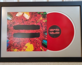 Black 12” LP Record Album + Cover Frame, 26” x 17”, Contemporary Wood, Made-to-Order, Full Customization & Personalization Available!