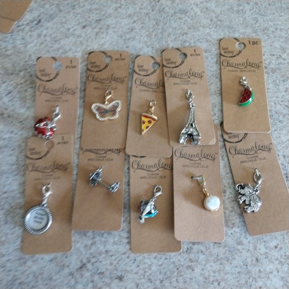 Clip on Charms With Lobster Claw Clasp for Bracelets Necklaces and More Etsy