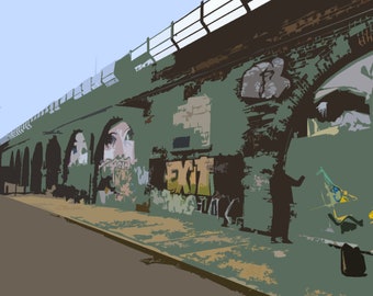 Deptford Print Pack, 3 x South East London Prints, London Landmarks, London Skyline, Wall Art, SE8, New Cross, London Landscape