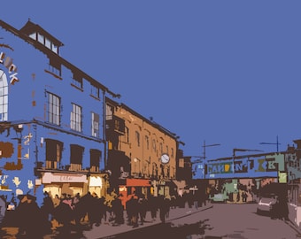 Camden Print Pack, 3 x North West London Prints, London Landmarks, London Skyline, Wall Art, North London, NW1, Camden Lock, Camden Market