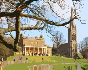 Stoke Newington Print Pack, 3 x North London Prints, London Landmarks, London Skyline, Wall Art, N16
