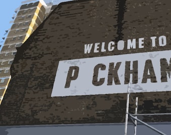 Peckham Print Pack, 3 x South East London Prints, London Landmarks, London Skyline, Wall Art, Peckham RYE, SE15,