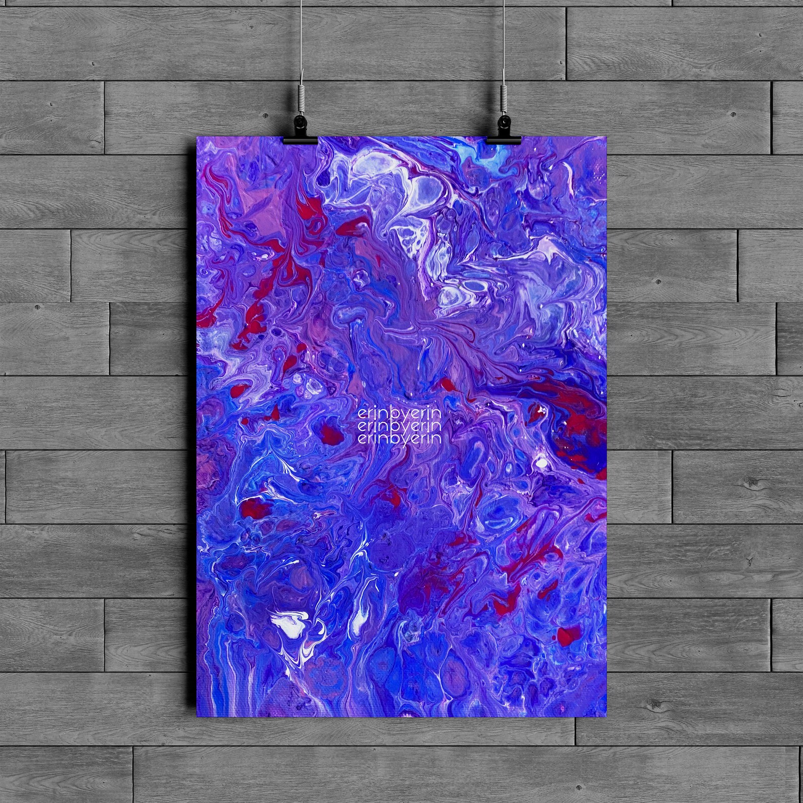 Dreamy Purple Fluid Art Abstract Wall Art Prints Printable Etsy