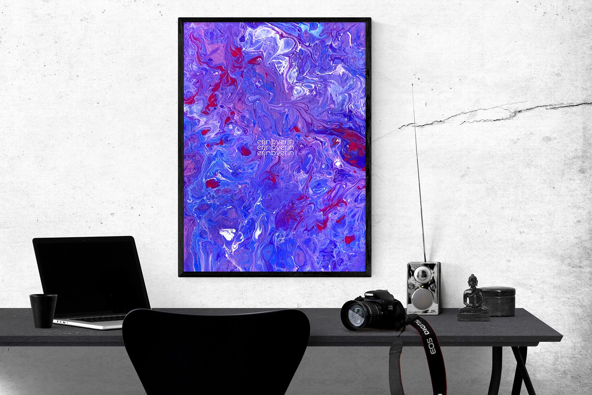 Dreamy Purple Fluid Art Abstract Wall Art Prints Printable Etsy