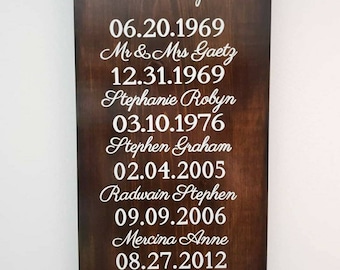 What A Difference A Day Makes Personalized Wood Sign