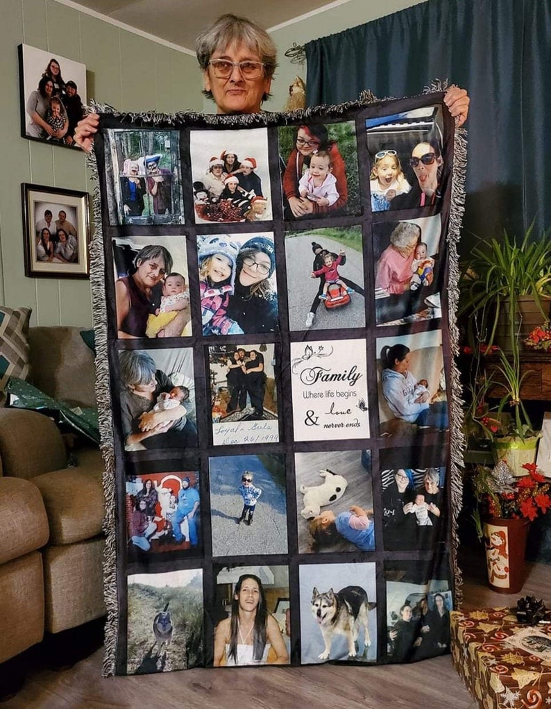 Comfy Plush Photo Blanket 20 Panel Picture Photo Throw Etsy Canada