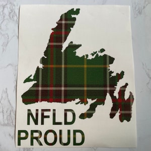 Naklejka Newfoundland NFLD Tartan