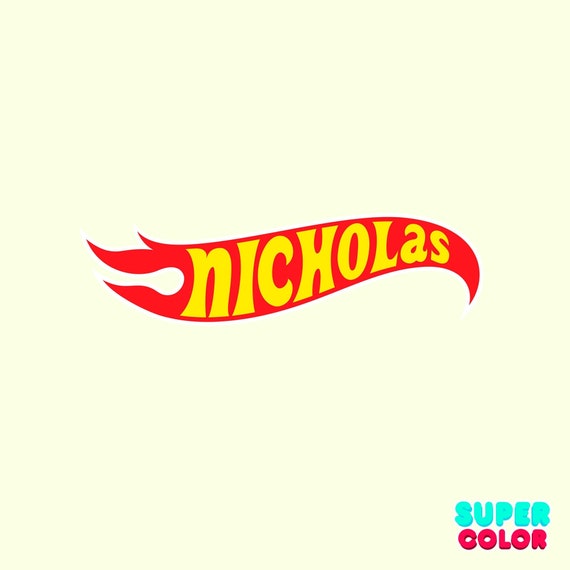 hot wheels custom logo