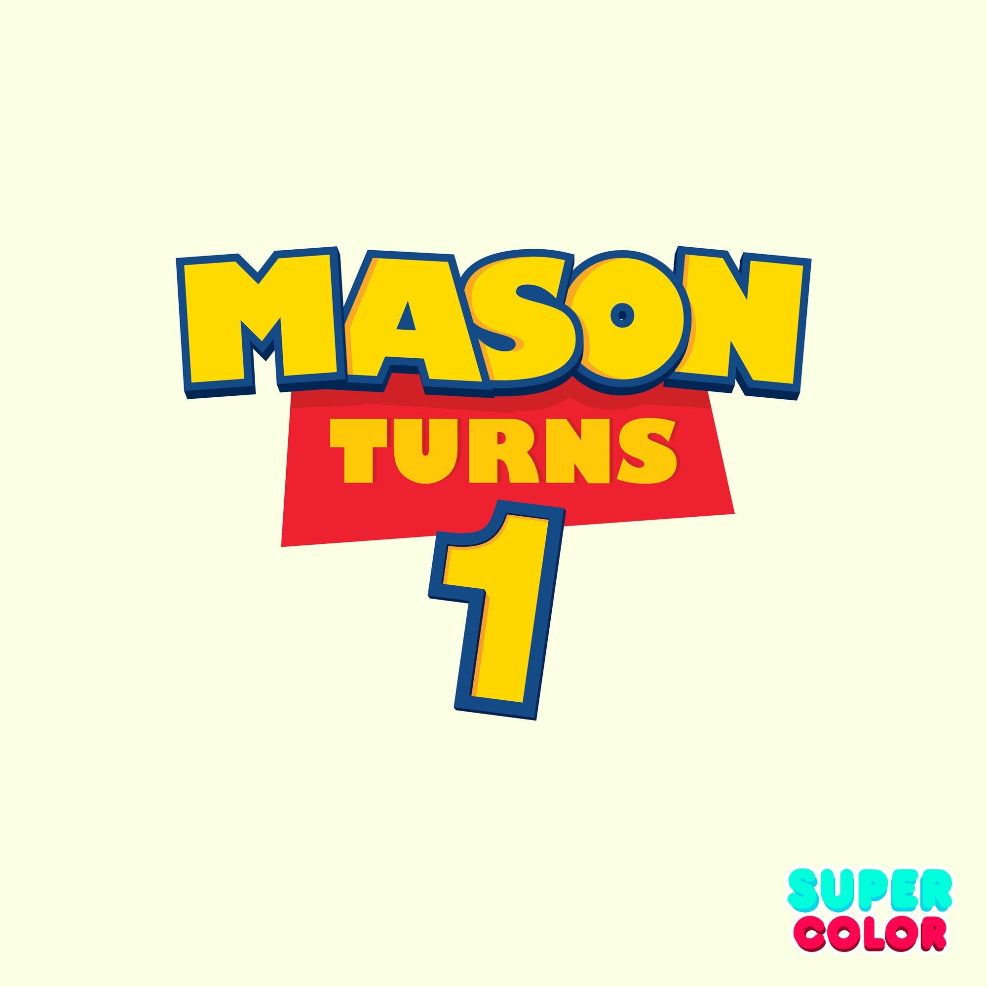 Toy Story custom logo with name and age Etsy