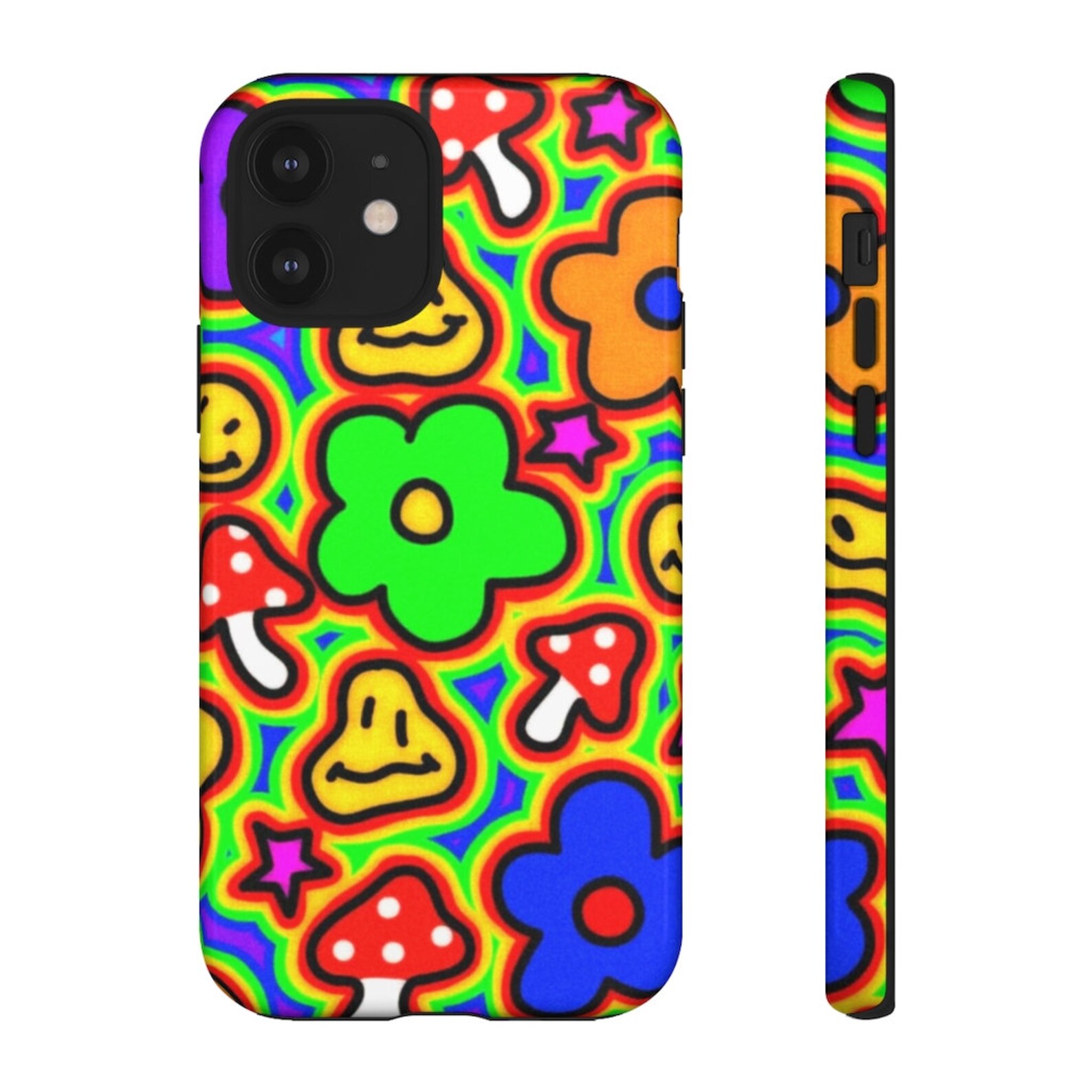 Cute Retro Trippy Hippie Phone Case Indie Kidcore Aesthetic Etsy