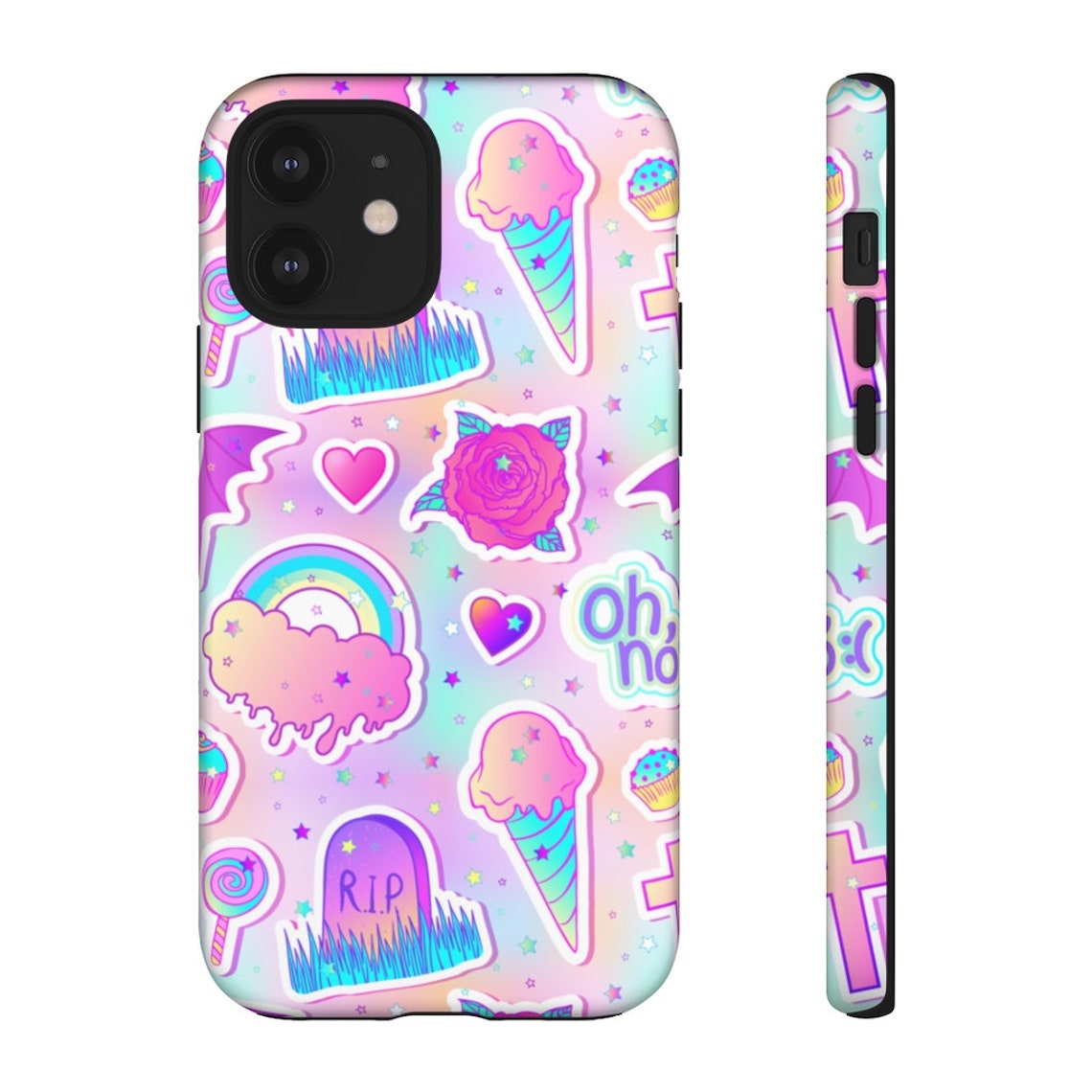 Pastel Goth Phone Case Cute Kawaii Aesthetic Iphone Case Etsy