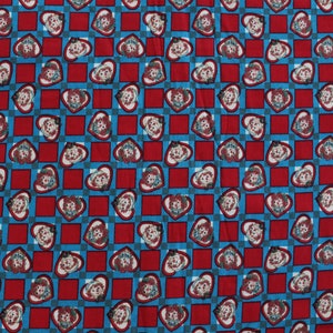 Raggedy Ann & Andy Checkerboard Faces, Daisy Kingdom, Simon and Schuster, #4512, By the half yard