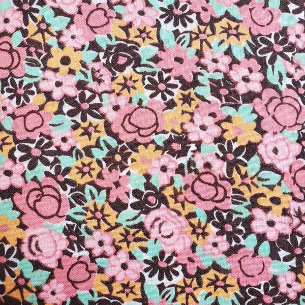 Floral Vintage Cotton, multicolored small floral, Sold by the yard