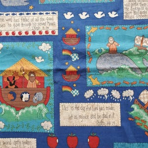 Noah&#39;s Ark Vintage Fabric, Fabric Traditions 1995, by the half yard