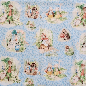 Beatrix Potter Fabric, Frederick Warne 2007, Quilting Treasures, sold by the half yard