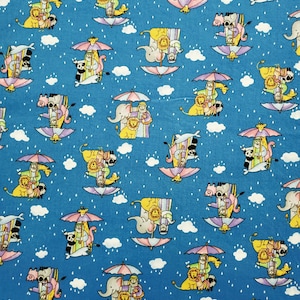 Noah&#39;s Ark Vintage Fabric, Fabric Traditions 1997, by the half yard