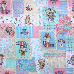 Tailor of Gloucester, Vintage Beatrix Potter Fabric, Frederick Warne 1993, sold by the half yard