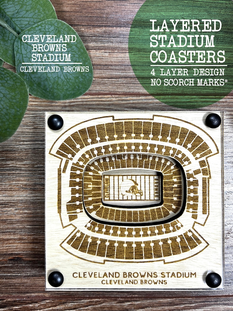 Woodway Cleveland Browns Stadium Coaster