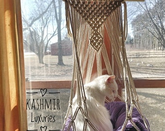 Macrame Kitty Pet Bed | Eclectic | Bohemian | Minimalist