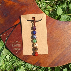 Chakra Hand Wire Wrapped Necklace image 1