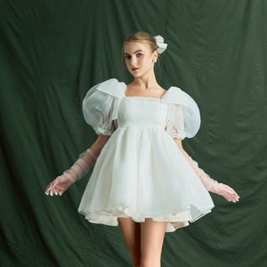 Plus size white babydoll dress new arrivals