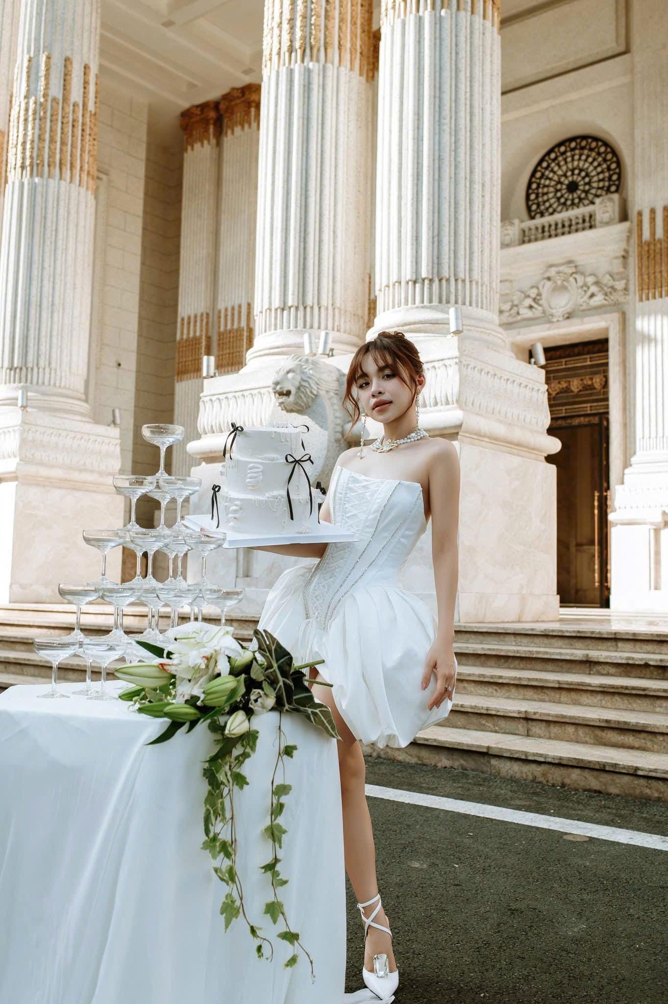 short bubble wedding dresses Short Corset Mini Wedding Dress with Draped Bubble Skirt