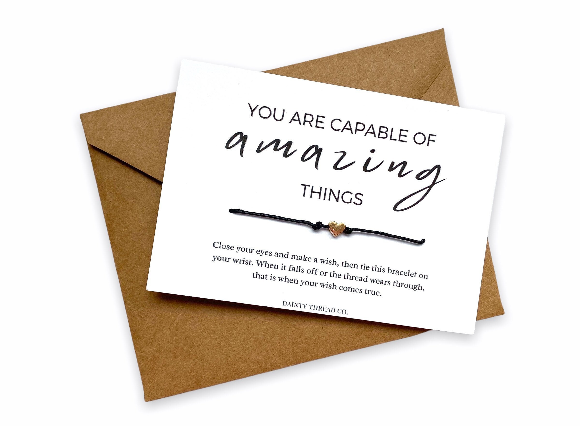 You Are Capable of Amazing Things Wish Bracelets for Friends Etsy