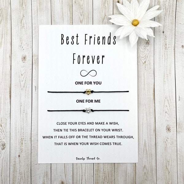 Friends Forever Infinity Sign, Friendship Bracelets For 2, Best Friends Bracelet Set, Best Friends Forever Bracelet, Forever Gift For Her