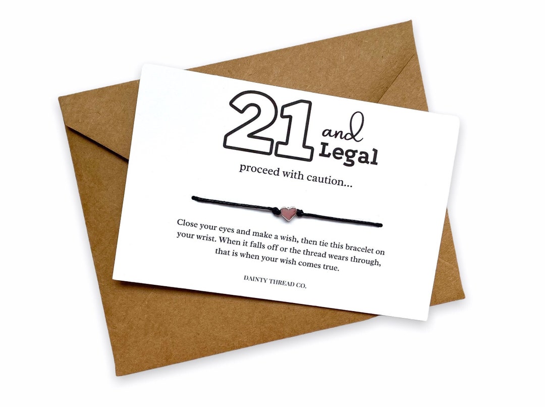 21st Birthday Gifts for Her Unique Milestone Birthday Card Etsy