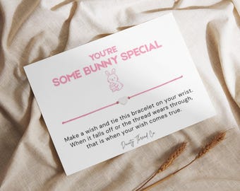 You’re Some Bunny Special Wish Bracelet, Easter Gift, Kids Easter Gift, Teacher Easter Gift, Easter Basket Stuffer