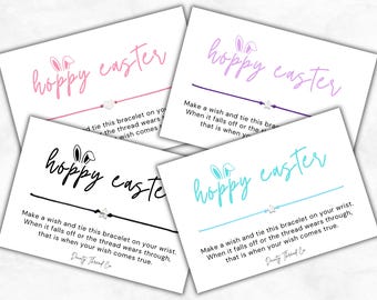 Hoppy Easter Wish Bracelet | Easter Gift | Spring Bracelet | Kids & Teacher Easter Gift | Easter Basket Stuffer
