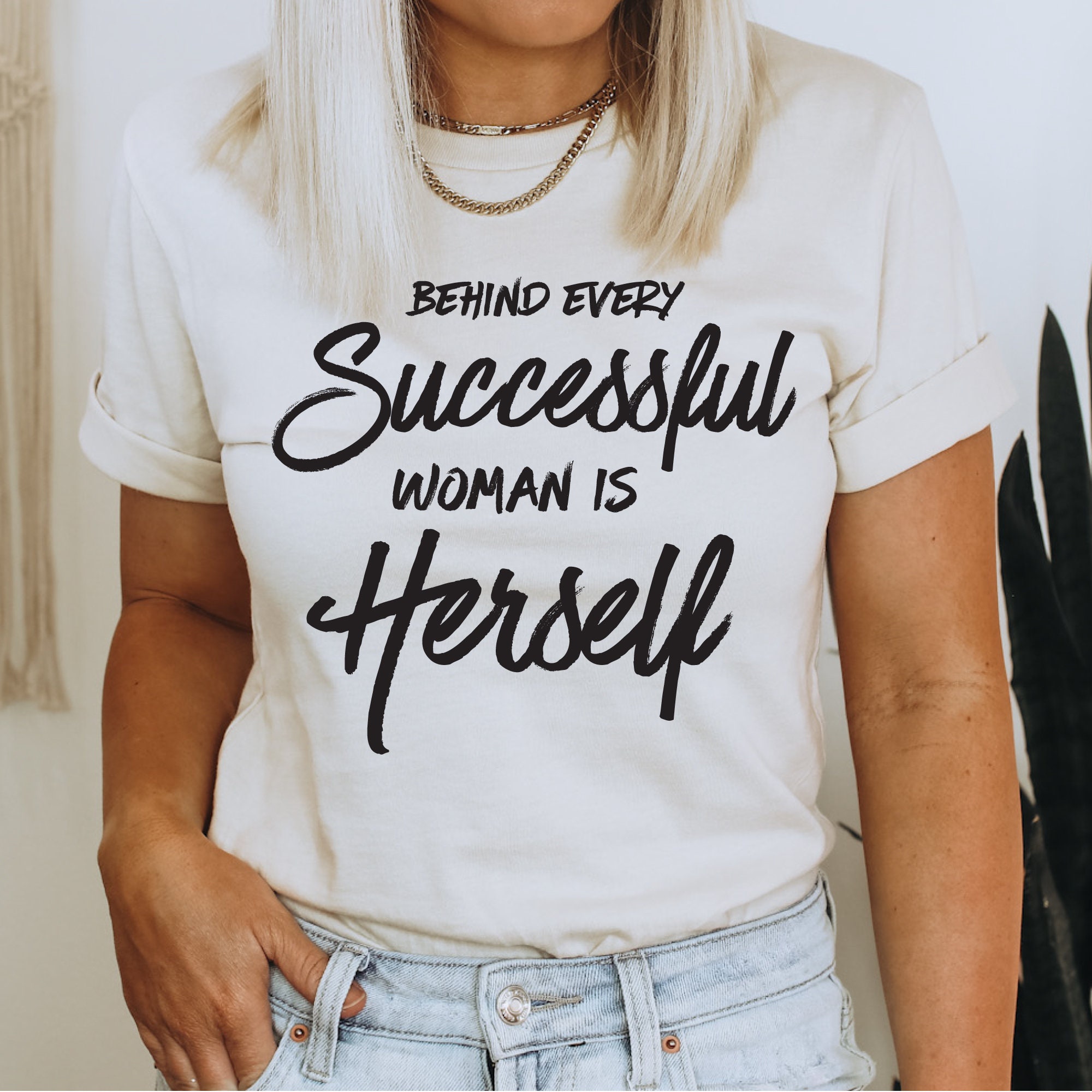 Successful Woman Women's Motivational T-shirt Design