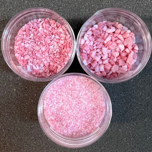 Bullseye Pink Opal Frit #0301 with Labeled Jar —->Fast Flat Rate Shipping