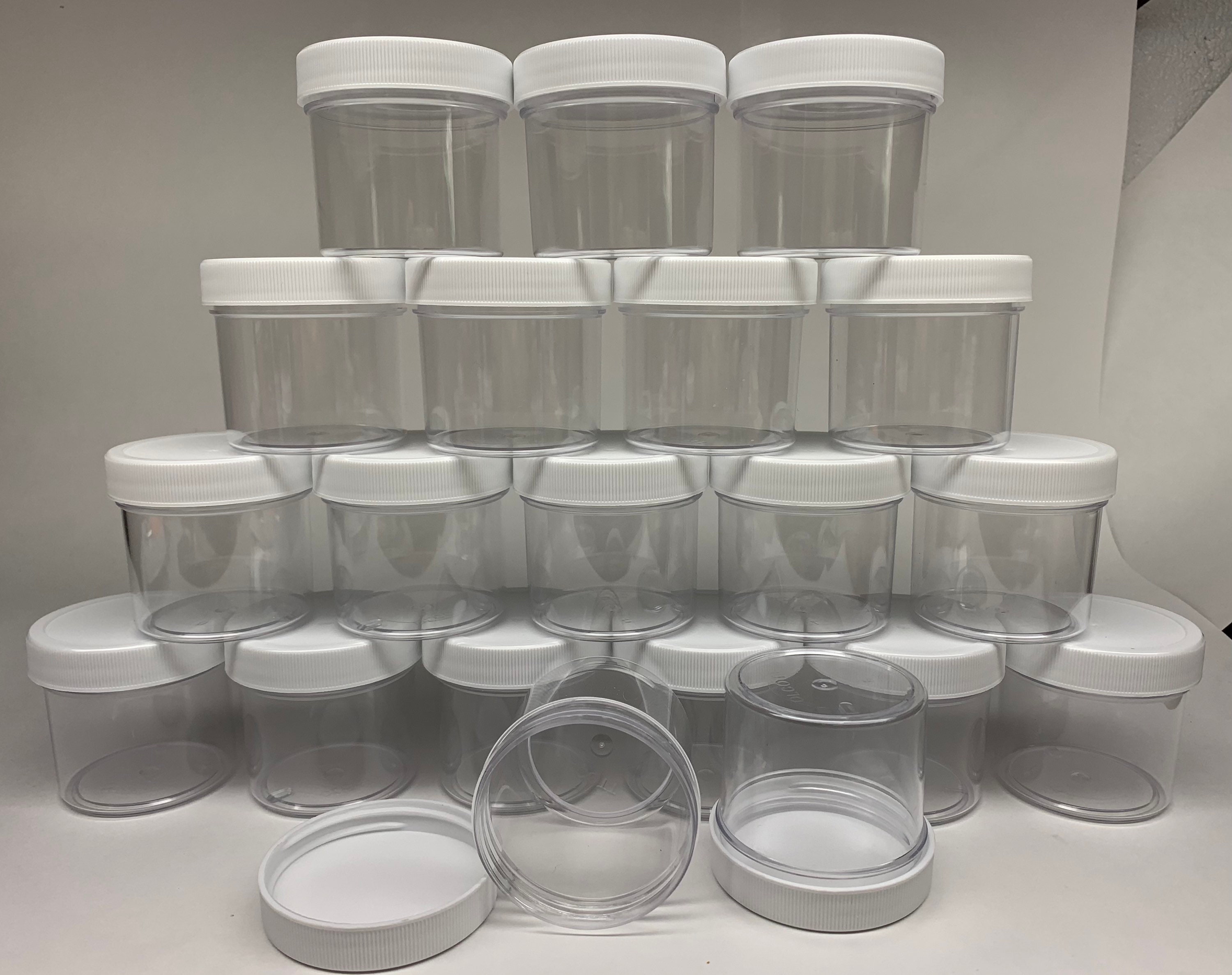 Bulk clear jars with lids. 2oz 4oz 8oz Great for dry goods Etsy